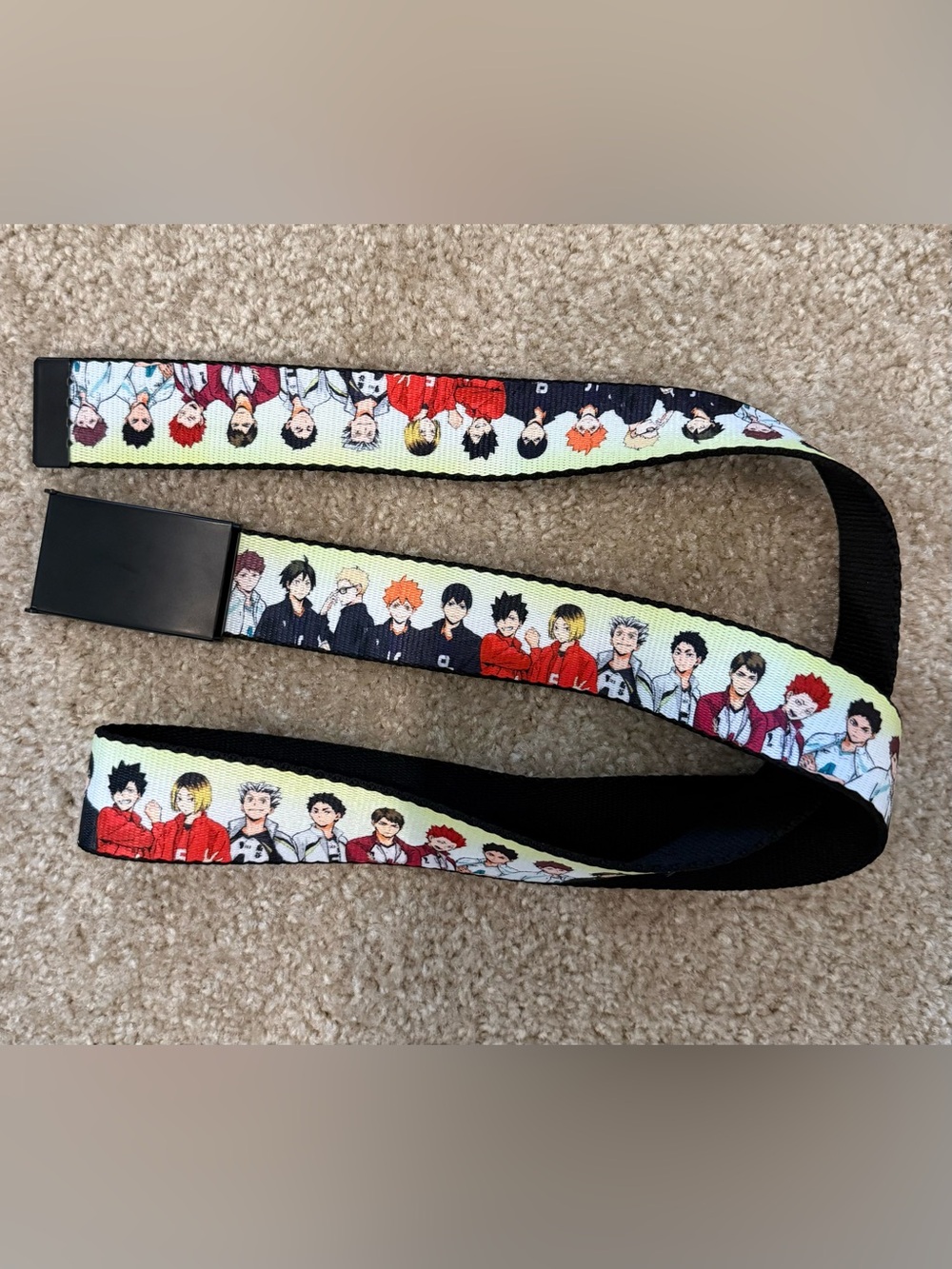 Anime official collectible haikyuu haikyu adjustable belt